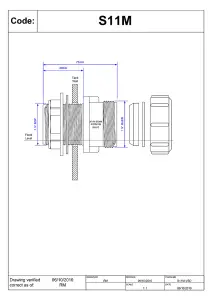 McAlpine S11M 1.25" Multifit Straight Tank Connector