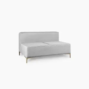 Emelda Grace Cloud Large Rectangle Corner Sofa - Left Hand - Grey