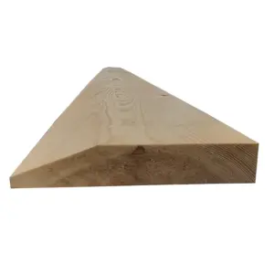 PACK OF 10 (Total 10 Units) - 25mm x 125mm (21mm x 118mm Finish) Chamfered Softwood Skirting Board Board - 3.6m Length