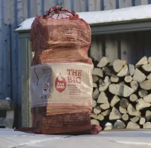 Green Olive Firewood Co Big Hardwood Kiln Bag 40 Jumbo XL Net Bags