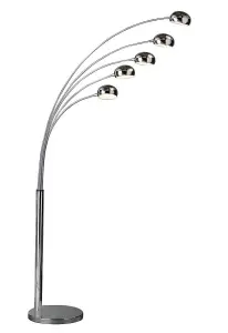 Interiors by Premier Zeus Floor 5 Arched Lights Lamp