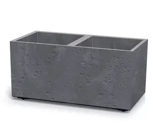 Plant Flower Pot Concrete Square Planter Inner Pot Garden Patio Home Marengo Rectangle - Large