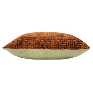 Paoletti Delphi Velvet Jacquard Feather Filled Cushion