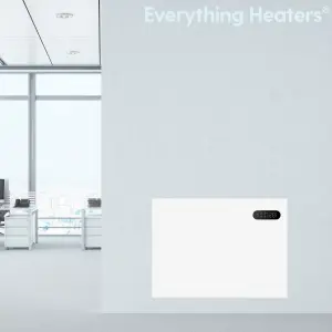 1000W Electric Panel Heater for Home or Office - Wall Mounted or Portable Freestanding with Touchscreen Timer and Thermostat