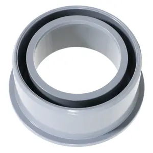 SPARES2GO 40mm Boss Adaptor Solvent Weld Soil Stack Waste Pipe Reducer Push Fit Seal Ring (Grey)