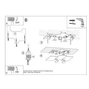 Fabiano Glass & Steel Grey 2 Light Classic Ceiling Light