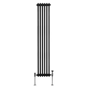 Traditional 3 Column Radiator - 1800 x 292 mm - Black