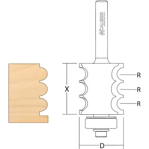 Axcaliber Convex Multi-Bead Cutter