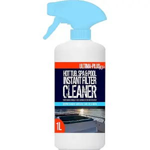 ULTIMA-PLUS XP Hot Tub, Spa & Pool Instant Filter Cleaner - Removes Grease, Limescale, Soap, Oils & More 1L