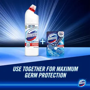 Domestos Thick Bleach White & Sparkle Disinfectant Multi-Purpose Cleaner,6x750ml