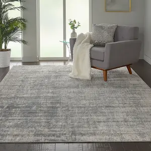 Ivory Silver Abstract Luxurious Modern Easy to Clean Rug for Living Room Bedroom and Dining Room-160cm (Circle)