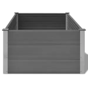 Berkfield Garden Raised Bed WPC 150x100x54 cm Grey