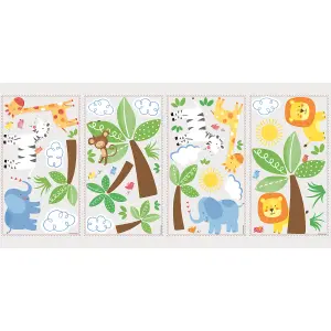 RoomMates Jungle Friends Peel & Stick Wall Decals