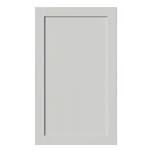 Tydeman Matt grey Shaker 50:50 Larder/fridge freezer Cabinet door (W)600mm (H)1001mm (T)20mm