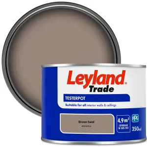 Leyland Trade Vinyl Matt Walls & Ceilings Emulsion Paint Brown Sand (PPG1073-5) 350ml Tester