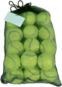 MantraRaj Tennis Balls With Mesh Carrying Bag Ideal for Sports Play, Practice, Pet Play, Dog Training, Throwing Machine (48)