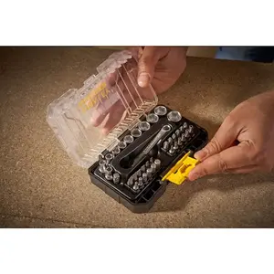 STANLEY FatMax 37-Piece Socket and Bit Set for Professional Mechanics and DIY Enthusiasts