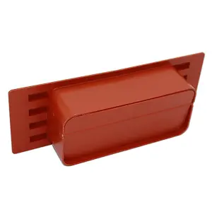 Kair Terracotta Airbrick Grille with Damper Flap for 150mm x 70mm Ducting