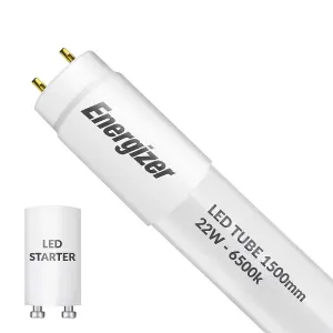 Energizer 5ft 22w T8 LED Mains Operated Tube 6500K Frosted - Daylight