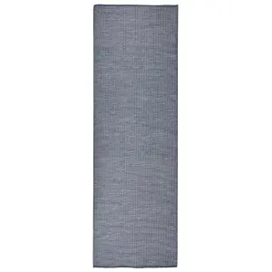 Berkfield Outdoor Flatweave Rug 80x250 cm Blue