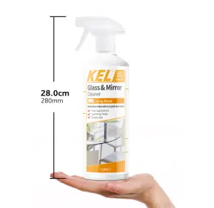 KEL - Glass and Mirror Cleaner Spray, Streak-Free Glass Cleaner,  Removes Grease & Dirt from Windows & Surfaces Quickly - 1 Litre