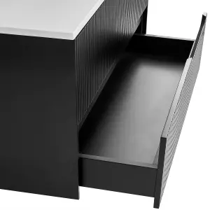 Bathroom Wall Mounted Cabinet 60 x 52 cm Black QUINTELA