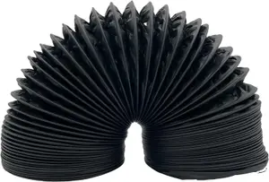 AirTech-UK Combi ducting 100mm Dia 4" Black Flexible Ducting Combi Duct Aluminium Flexible  (2.5 Meter)