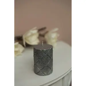 Pillar Candle 10cm H x 7cm W x 7cm D