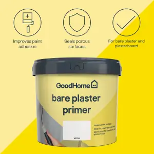 GoodHome White Wall & ceiling Primer & undercoat, 5L