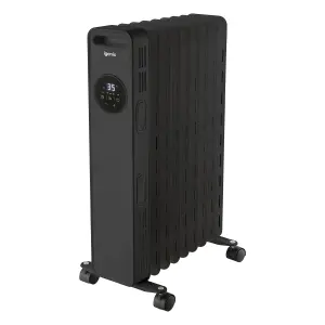 Igenix IG2621BL Digital Oil Filled Radiator, Black (Pack of 2)