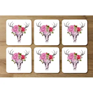 Square 6 Piece Coaster Set (Set of 6)