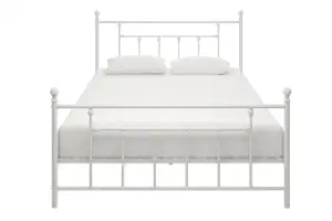 Manila Metal Bed White, King Size