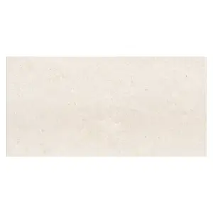 Azure Matt White Stone Effect Porcelain Outdoor Tile - Pack of 15, 10.8m² - (L)1200x(W)600mm