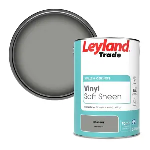 Leyland Trade Vinyl Soft Sheen Walls & Ceilings Emulsion Paint Shadowy (PPG0998-4) - 5L