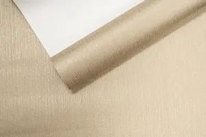 Gold Shimmer Vinyl Wallpaper Metallic Plain Fashion For Walls Erismann 10004-30