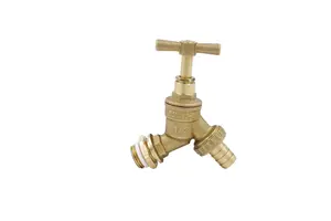 Warmer System Water Bibcock Tap 1/2 inch BSP with Brass Wall Plate Fixture