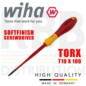 Wiha Screwdriver Torx 6pcs SlimFix T8 To T25 Heads 1000v VDE Electrician 36558