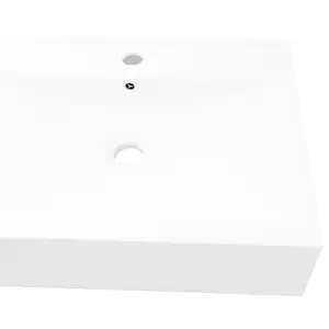 Belfry Bathroom 600mm L x 460mm W Ceramic Rectangular Sink White