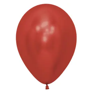 Amscan Sempertex Crystal Balloons (Pack Of 50) Red (12in)