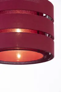 Trio Crimson red Pendant Light shade (D)35cm