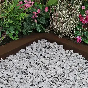 Charles Watson Grey Quarried Limestone Chippings Decorative Garden 10mm Approx. 20kg Polybag