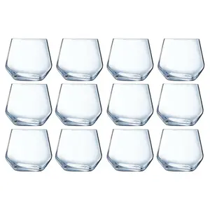 URBNLIVING 10cm Diameter Set of 12 Tumbler Drinking Glassware 350ml