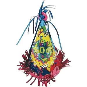 Amscan 60th Birthday Balloon Weight Multicoloured (One Size)