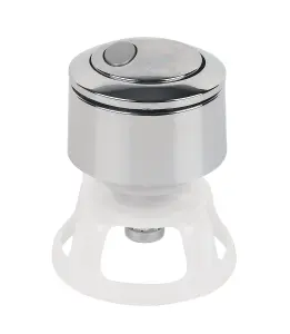 Fluidmaster Plastic Chrome effect Dual Flush button