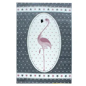 Pink Flamingo Rug - Kids - 80x150cm