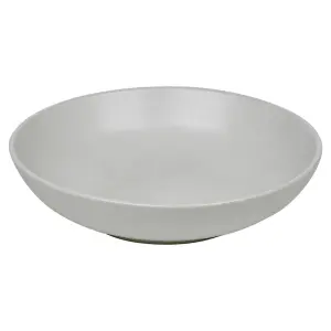 Queensway Home & Dining 26cm Diameter 32 Pcs White Coloured Stone Ceramic Dinnerware Plates Pasta Bowls Set