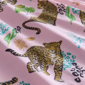 Night Jaguar Pink King Duvet Cover Set - HLC