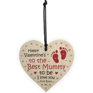 Valentines Gift For Best Mummy To Be Wood Heart Bump Gifts Mummy Love Gift