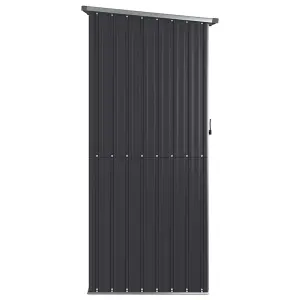 Berkfield Garden Shed Anthracite 118.5x97x209.5 cm Galvanised Steel