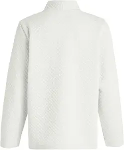 Bonmarche White Bed Jacket Diamond Quilt Zip Through, Size: 24-26